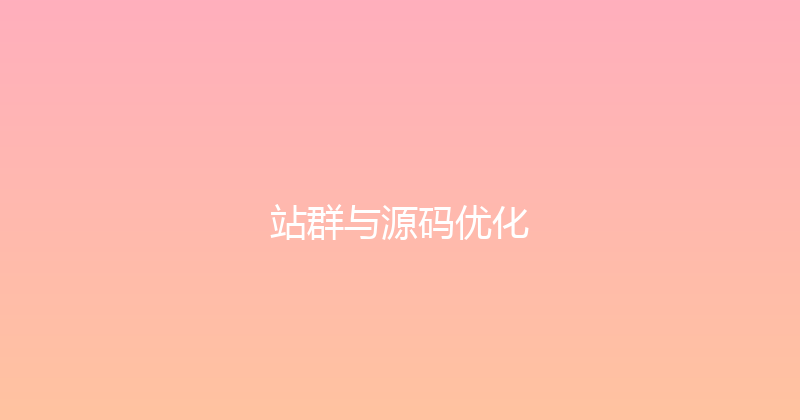 站群与源码优化 封面图